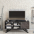 Comoda TV, Decorotika, North, 130x38.6x58.6 cm, Negru / Marmură