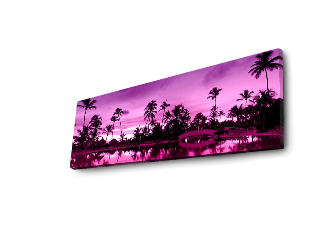 Tablou decorativ cu lumina LED, 3090İACT-6, 30 x 90 cm, Multicolor - view 5