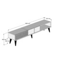 Comoda TV, Hommy Craft, Milan, 180x40x35 cm, Maro