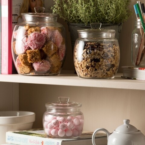 Recipient depozitare, Kilner, Universal, 4 L, sticla, transparent Bucatarie