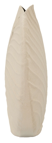Vaza decorativa Dune, Mauro Ferretti, 32.5x32.5 cm, fier, crem