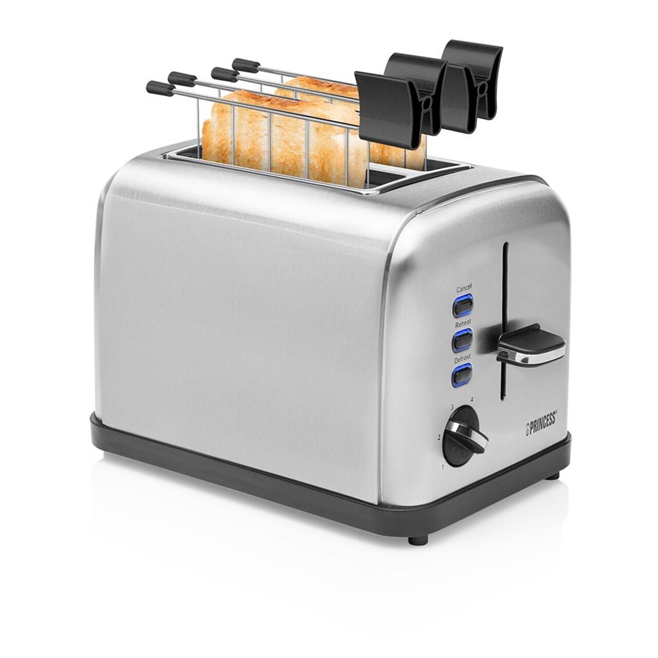 Prajitor de paine 2 sloturi, 950W, "Steel Style 2" - Princess - view 5