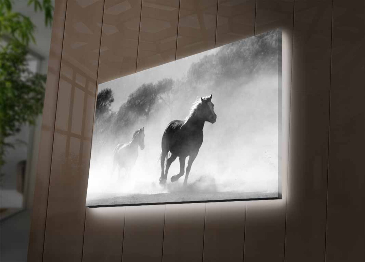 Tablou decorativ cu lumina LED, 4570DHDACT-125, Dimensiune: 45 x 70 cm, Multicolor - view 3
