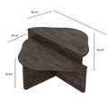 Masuta de cafea, Neostill, Altopiano, Lemn masiv, Antracit