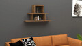 Raft de perete, Puqa Design, Nell, 80x44.6x19.6 cm, PAL, Maro