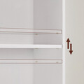Corp biblioteca cu 6 rafturi, Vasagle, Scandinavian, 40x24x178.5 cm, PAL, alb