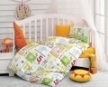 Lenjerie de pat pentru copii, 4 piese, 100% bumbac ranforce, Cotton Box, Numere