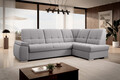 Coltar extensibil dreapta 3 locuri ELTAP, RT-04GO, Sado, 272x192x95 cm, lemn/poliester, gri deschis