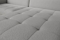 Coltar extensibil stanga 3 locuri ELTAP, LT-04ROY, Gomsi, 228x165x100 cm, lemn/poliester, gri deschis