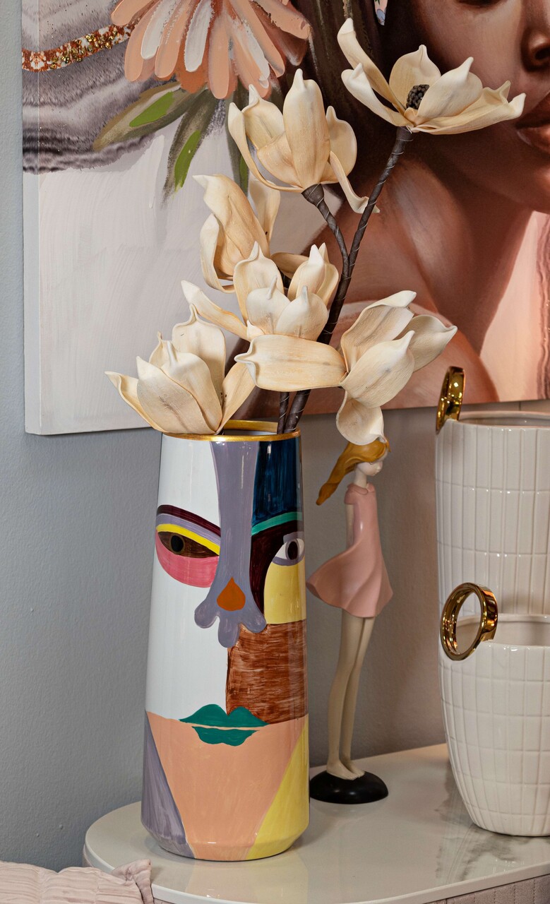 Vaza decorativa Piccassy High, Mauro Ferretti, 15x40 cm, ceramica, multicolor - 2 | YEO