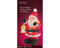 Decoratiune luminoasa de exterior Santa, Lumineo, 40 LED-uri, 24x20x46 cm, multicolor