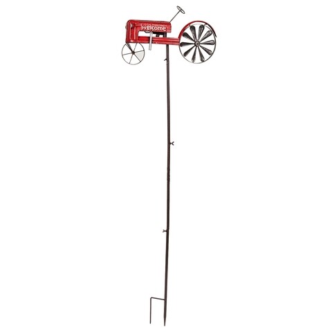 Decoratiune de gradina, Tractor Spinner, Creaciones Meng, 130 cm, fier