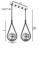 Lustra, Stala, 846STL2856, Metal, Cupru
