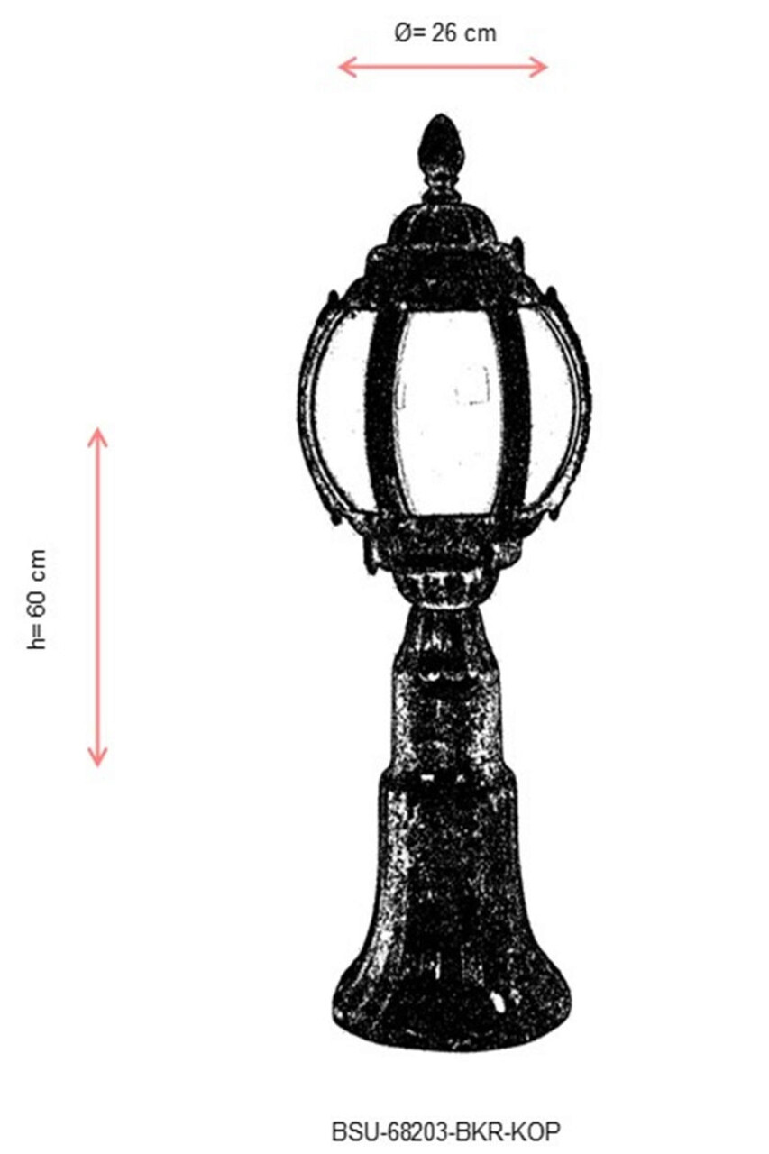Lampa de exterior, Avonni, 685AVN1335, Plastic ABS, Maro