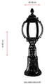 Lampa de exterior, Avonni, 685AVN1335, Plastic ABS, Maro
