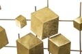 Decoratiune de perete 3D Abstract, Mauro Ferretti, 90.5x3.5x50 cm, fier