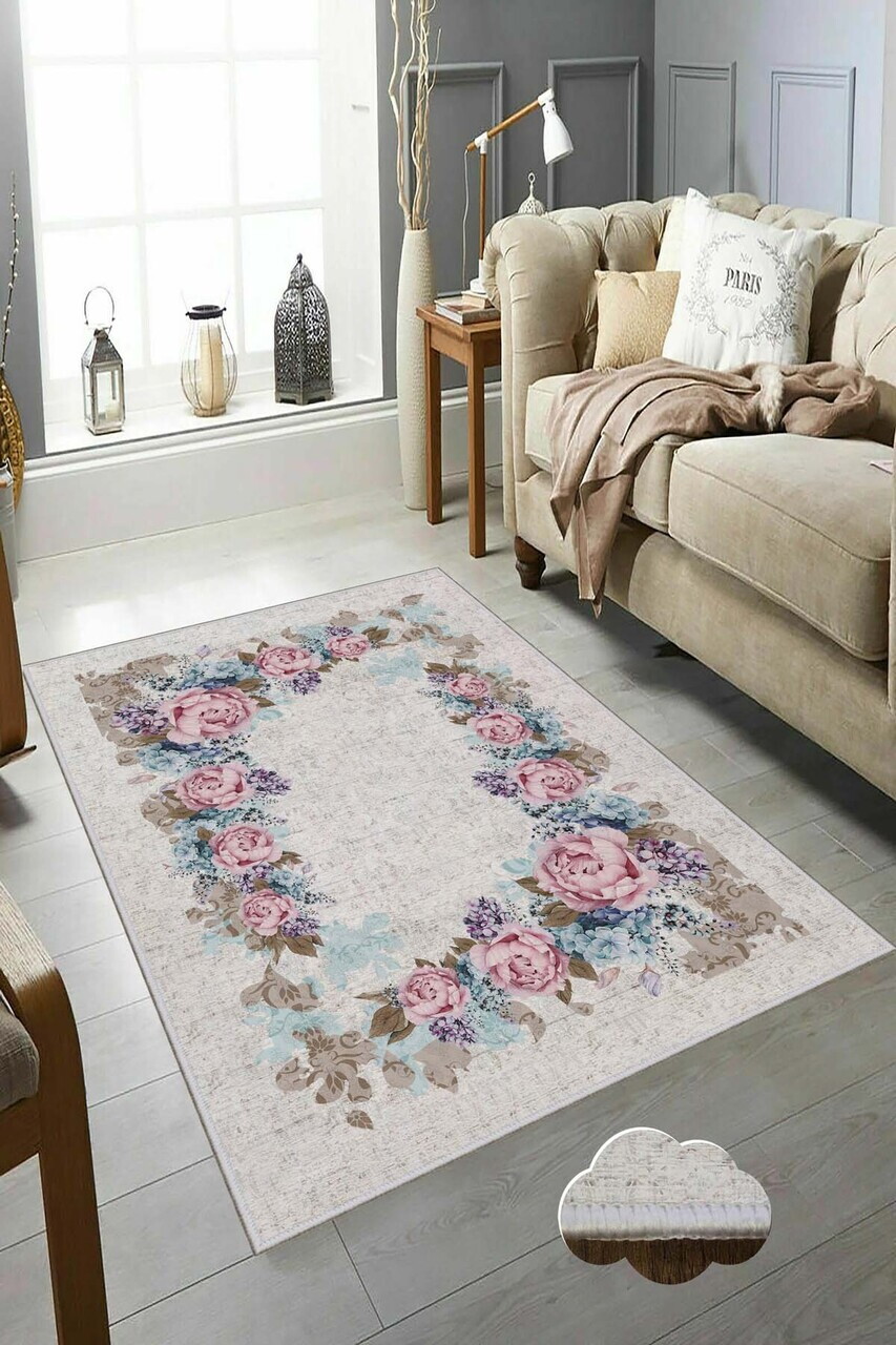 Covor Hmnt663 160x230 cm Poliester Multicolor
