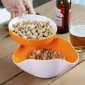 Bol pentru gustari 2-in-1 InnovaGoods Snack, 20 x 8 cm, policarbonat
