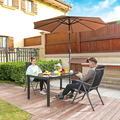 Set 2 sezlonguri pentru gradina/terasa, Songmics, 56x70x106 cm, max 150 kg, aluminiu/tesatura sintetica, negru