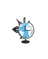 Sticker decorativ cu ceas World, Mauro Ferretti, 40x48 cm, plastic