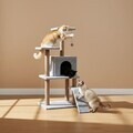 Casă pentru pisici, Paws & Whiskers, Arden, MATERIAL TEXTIL WELSOFT, Gri