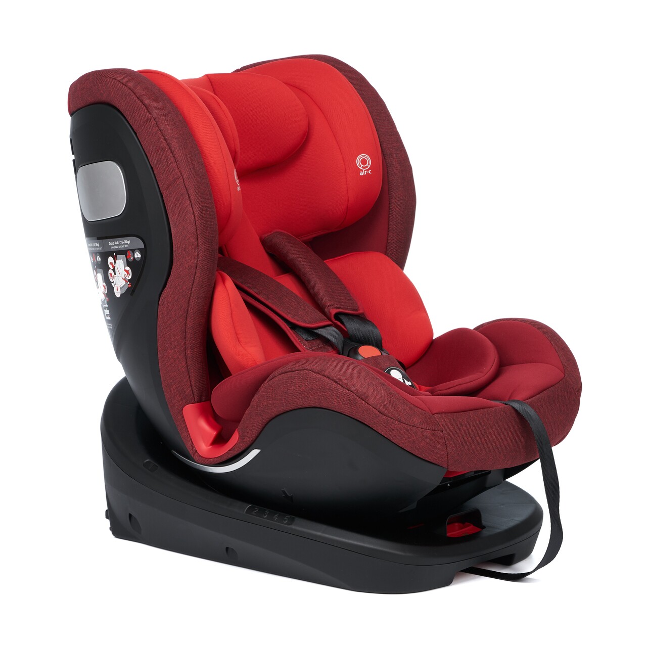 Scaun Auto Rotativ 360 Cu Isofix, U-grow, Rosu