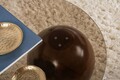 Masuta de cafea, Cerritos, Sphere, Nuc / Bronz