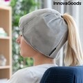 Perna de gel pentru migrene si relaxare, InnovaGoods, Hawfron, poliester, gri