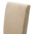 Scaun Ditta, Pakoworld, 45x58x96 cm, textil/lemn masiv de fag, ecru/maro