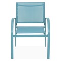 Set mobilier pentru gradina/terasa, Kavala, 4 piese, albastru