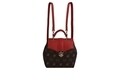 Rucsac Beverly Hills Polo Club, 622, piele ecologica, maro/rosu