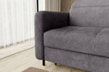 Coltar extensibil dreapta 3 locuri ELTAP, RT-05TOU, Gomsi, 228x165x100 cm, lemn/poliester, gri inchis