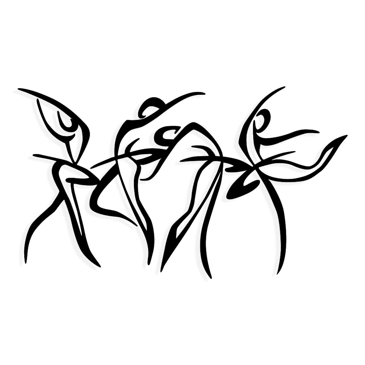 Decoratiune de perete, Felicita M, Dimensiuni: 97 x 56,5 cm, Negru - view 4