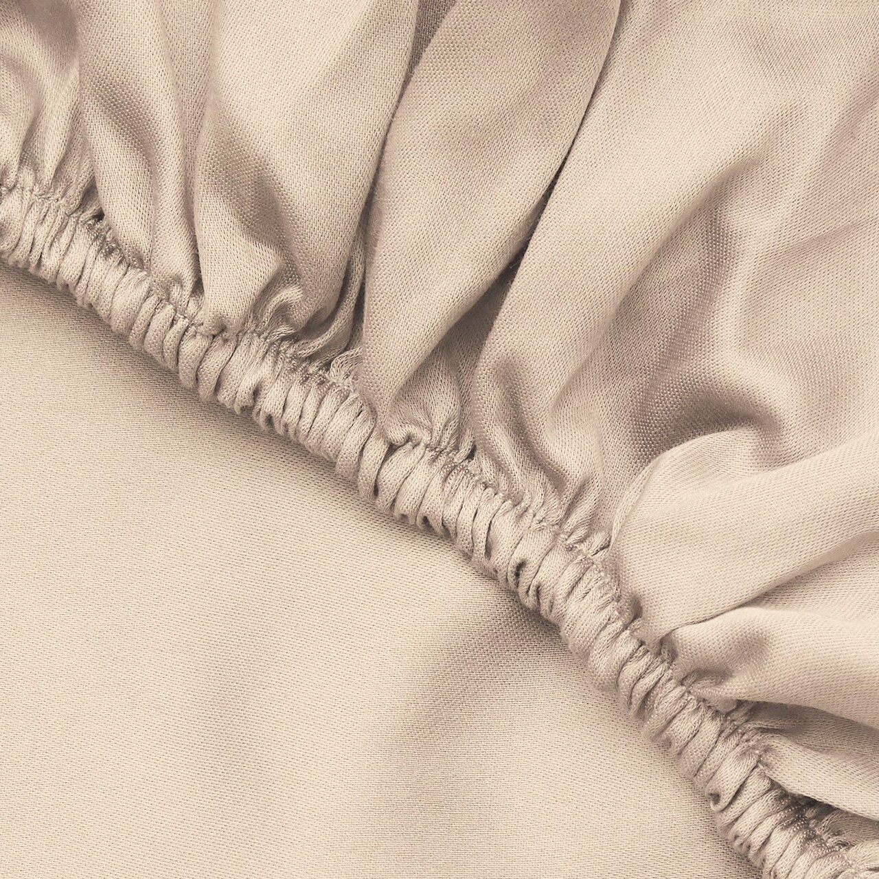 Cearceaf de pat cu elastic Satin Single Small (FR), L'essentiel Maison, De Beige, Bej - imagine 3