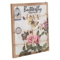 Panou memo, Vintage Butterfly, Creaciones Meng, 34x40 cm, MDF/in