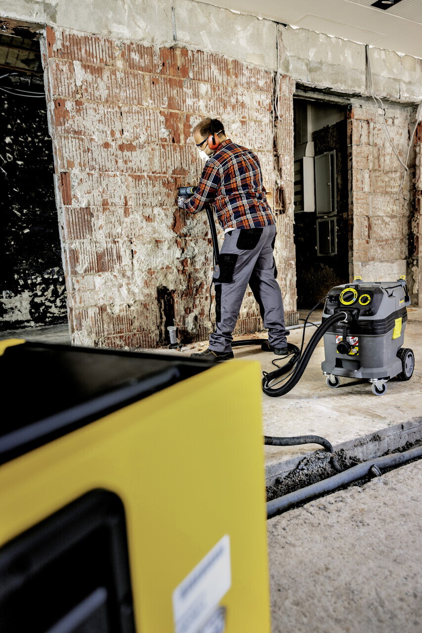 Aspirator umed-uscat profesional NT 30/1 Tact Te M, Karcher, gri — imaginea 2