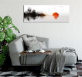 Tablou decorativ, PC272, 60% bumbac/40% poliester, Rama de lemn, Multicolor