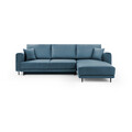 Coltar extensibil dreapta 4 locuri ELTAP, RT-100VE, Dalia, 289x190x95 cm, lemn/poliester, albastru deschis