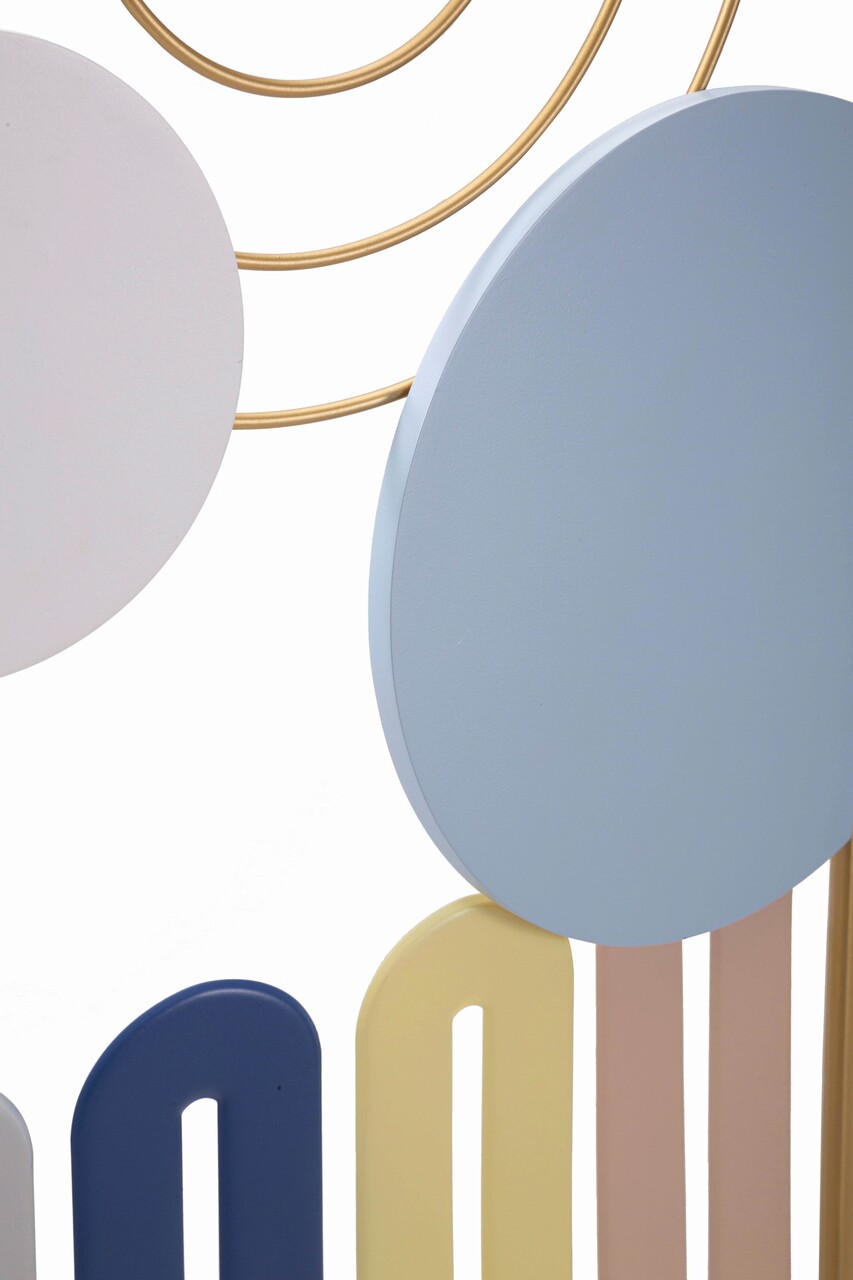 Decoratiune de perete Colorful -A, Mauro Ferretti, 37x84 cm, fier, multicolor - view 5