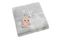 Patura bebelusi, Star - Light Grey, Dolce Bonita Home, 75% BUMBAC/15% ACRIL/10% POLIESTER