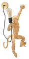 Aplica de perete Monkey, Mauro Ferretti, 1 x E27, 20W, 32x32x64 cm, polirasina, auriu