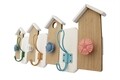 Cuier House, Bedora, 3 agatatori, lemn/metal, multicolor