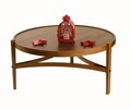 Masuta de cafea, Hanah Home, Ren 100, 100x46x100 cm, LEMN MASIV DE FAG, Maro