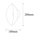 Lampa de perete, Nitid, Sivani - MR - 842, E27, 100 W, metal