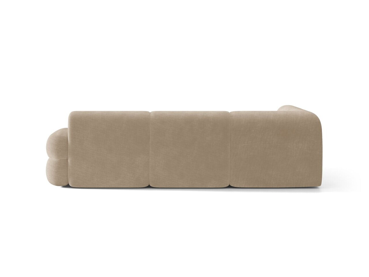 Coltar stanga 5 locuri, Neo, Micadoni Home, 295x210x83 cm, tesatura Chenille, bej inchis — imaginea 4