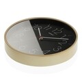 Ceas de perete Leslie, Versa, 30.5 cm, plastic, negru