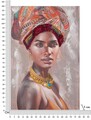 Tablou decorativ, Kim, Mauro Ferretti, 80 x 120 cm, canvas imprimat si pictat/lemn de pin, multicolor