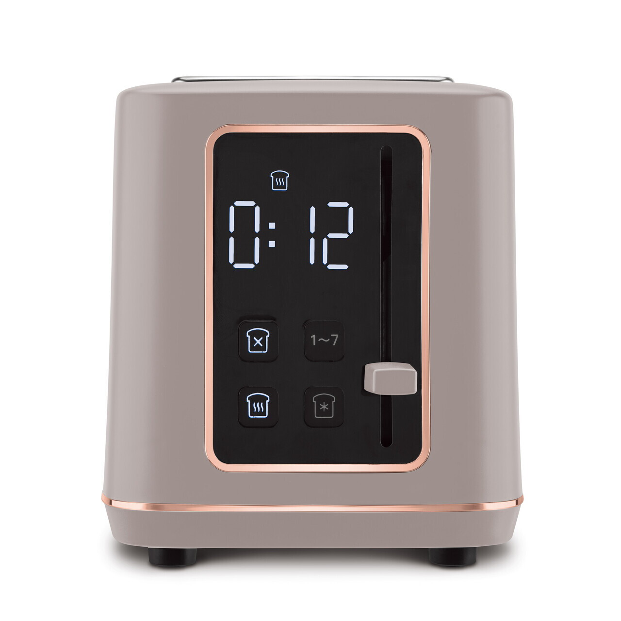 Prajitor de paine digital Berlinger Haus, Taupe, 27.8x16.6x19.1 cm, inox, taupe mat - imagine 4