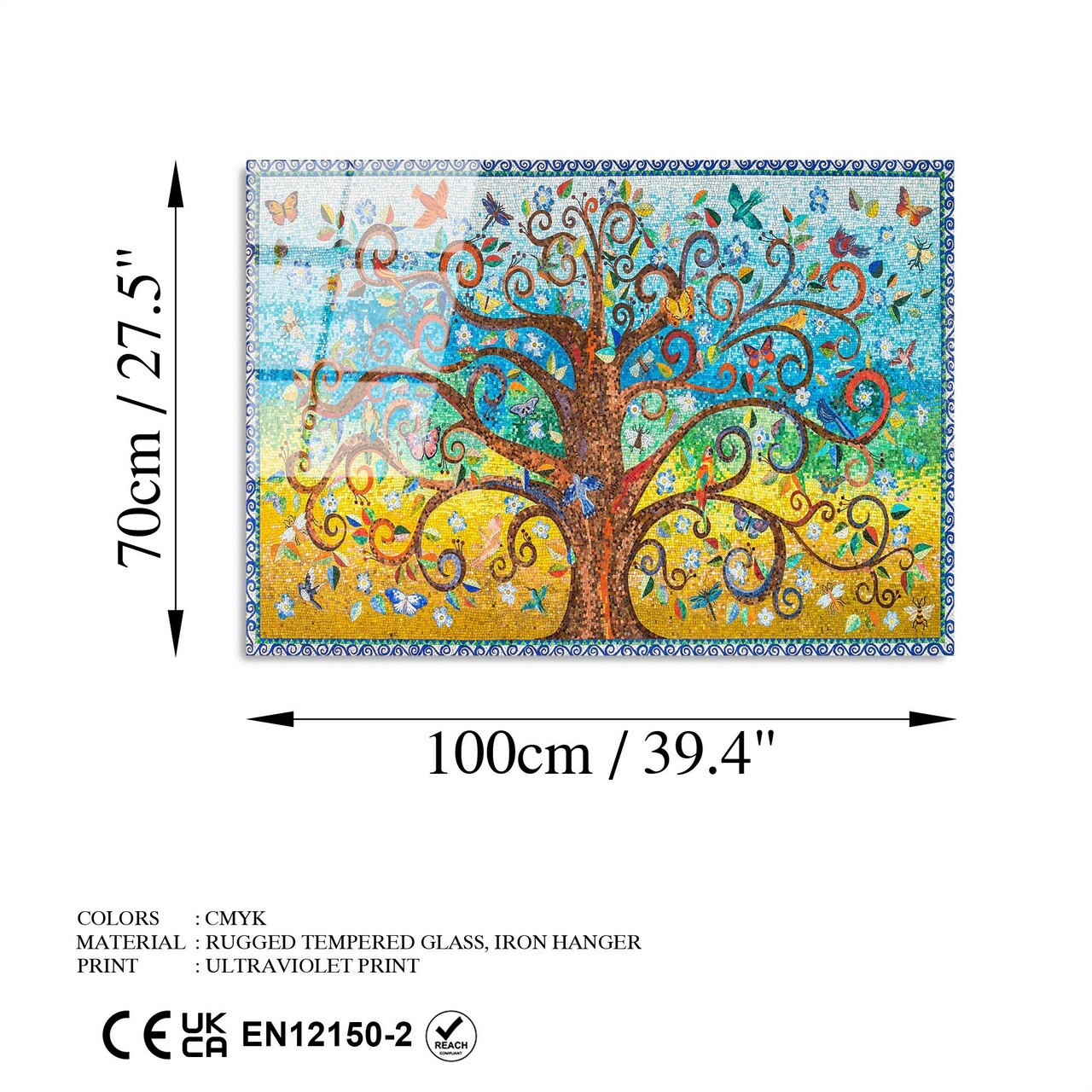 Tablou decorativ, UV-211 70 x 100, 70 x 100 cm, Multicolor - view 9