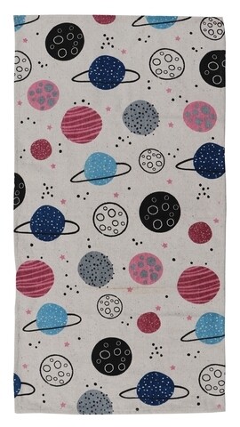 Covor pentru copii planets print, heinner, 90x130 cm, bumbac, multicolor